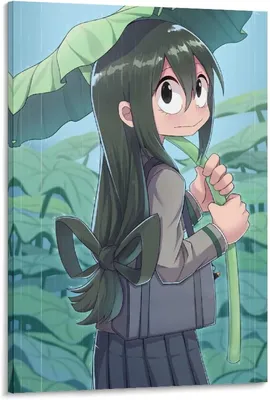 Amazon.de: Плакат My Hero Academia Asui Tsuyu, декоративные украшения Gemälde, Leinwand, Wandkunst, Wohnzimmer, Poster, Schlafzimmer, Gemälde, 20 x 30 см картинки