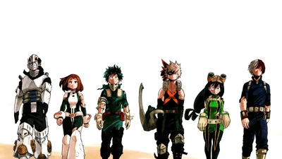 My Hero Academia Tenya Lida Ochaco Uraraka Izuku Midoriya Katsuki Bakugo Tsuyu Asui Shoto Todoroki UHD 4K Wallpaper | Pixelz картинки