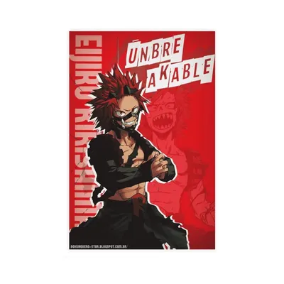 Amazon.com: My Hero Academia Poster Eijiro Kirishima Ready To Fight Wall  Art Canvas Print Poster Matte Poster Unframed Version Gift Anime Posters 12  X 18 In(30cm X 45cm) Decoration Home Decor Premium: картинки