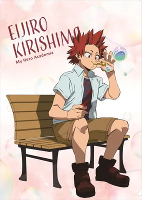 AnimeFanShop.de - Eijiro Kirishima (Blow! Soap Bubble!) - My Hero Academia  - Clear File / Aktenhülle - Movic картинки