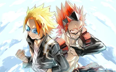 My Hero Academia – Denki Kaminari \u0026 Eijiro Kirishima 4K Hintergrundbild  herunterladen картинки