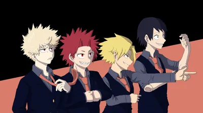 586885 Hanta Sero, Eijiro Kirishima, Denki Kaminari, Katsuki Bakugou - Rare Gallery HD Wallpapers картинки