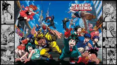 Персонажи My Hero Academia Обложка Аниме Обои 4k Ultra HD ID:3390 картинки