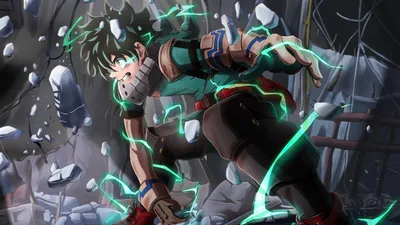 Изуку Мидория Деку из My Hero Academia Anime Wallpaper 4k Ultra HD ID:6026 картинки