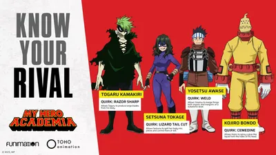 Twitter上的My Hero Academia：\"Не сомневайтесь в потенциале опытного соперника. 💪 Познакомьтесь с Тогару, Сецуной, Ёсэцу и Кодзиро. https://t.co/n4MPkkLRd7\" / Twitter картинки