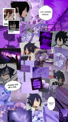 Скачать обои Tamaki Amajiki Purple Anime Aesthetic картинки