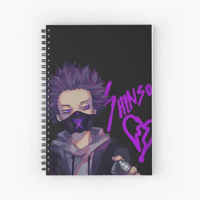 Hitoshi Shinso - Блокнот My Hero Academia на спирали для продажи от JEEXZ | Redbubble картинки