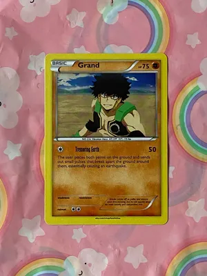 Grand / Yo Shindo Pokemon Style Boku No Hero Academia Cards - Etsy Россия картинки