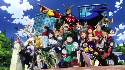 Члены У.А. разделены в главе 54 My Hero Academia картинки