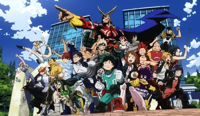 Есть 6 академий, которые существуют в My Hero Academia картинки