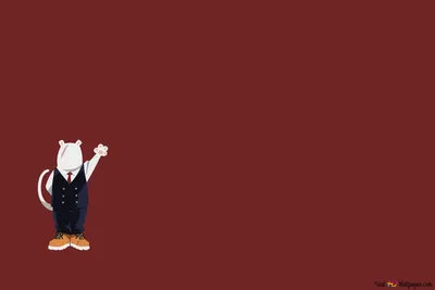 My Hero Academia - Nezu (Minimalist) 2K шкаркими и с фоном картинки