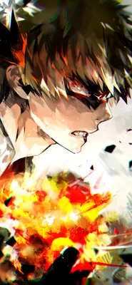 Скачать обои ID: 349362 / Аниме My Hero Academia Phone Wallpaper, Katsuki Bakugou, 1125x2436 скачать бесплатно картинки