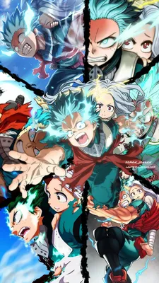 Изуку Мидория один за всех 100% моя геройская академия boku no hero Deku | Герой постер, Аниме, Герой обои картинки