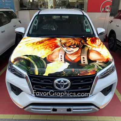 Виниловая наклейка на капот My Hero Academia Car Decal Itasha, Katsuki Bak – Favor Graphics картинки