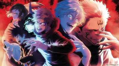 Jujutsu Kaisen - Персонажи аниме 4K обои скачать картинки