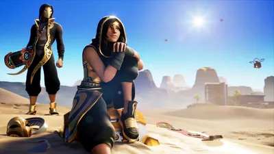 Обои Fortnite Sandstorm и Scimitar 4K #256 картинки