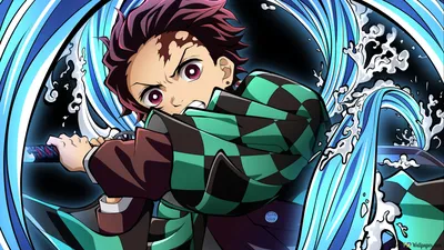 Убийца демонов: kimetsu no yaiba tanjiro kamado 4K обои скачать картинки