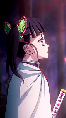 Tsuyuri Kanao Kimetsu no Yaiba Аниме демон, Аниме, Каваи аниме картинки