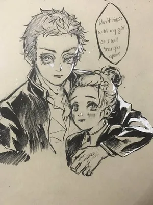 Рисунок Коюки и Хакудзи (спойлеры главы 155): r/KimetsuNoYaiba картинки