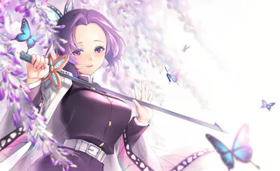 1349911 Убийца демонов: Kimetsu No Yaiba 4K, Shinobu Kochou - Rare Gallery HD Wallpapers картинки