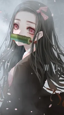 Demon Slayer Wallpaper с Nezuko - милые аниме обои для телефона картинки