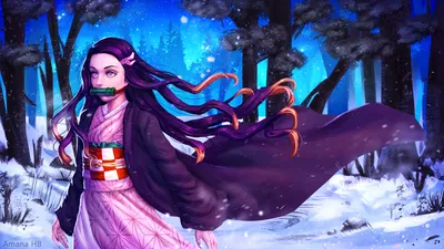 Nezuko Kamado HD Digital Art Wallpaper, HD Anime 4K Wallpapers, Images, Photos and Background картинки