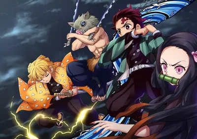 Персонажи из Demon Slayer: Kimetsu no Yaiba Аниме Обои ID:4032 картинки