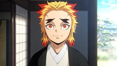 Убийца демонов: Kimetsu no Yaiba (английский) sur Twitter: «Познакомьтесь с Сендзюро, младшим братом Flame Hashira Kyojuro Rengoku. Собственный убийца демонов — Kimetsu no Yaiba — Фильм: #MugenTrain в цифровом формате картинки