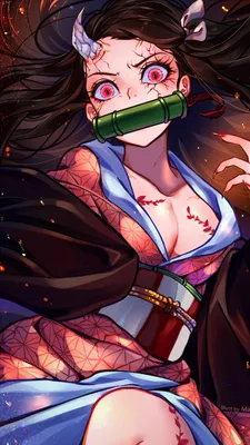 328949 Nezuko, Форма Демона, Трансформация, (Kimetsu no Yaiba), 4k - Rare Gallery HD Wallpapers картинки