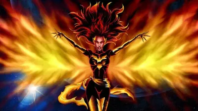 Обои blo0p, минимализм, x-men, jean grey, marvel wallpapers. картинки