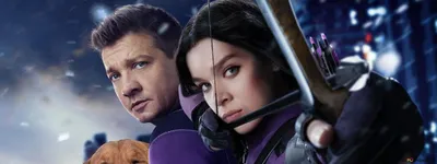 Hawkeye в главных ролях Хейли Стейнфельд и Джереми Реннер и собака HD обои скачать картинки