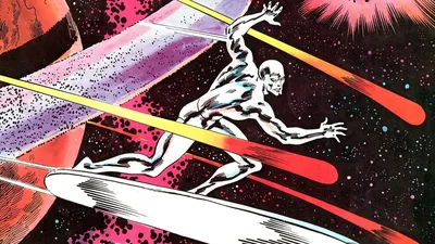 Скачать обои Hd Superhero Silver Surfer картинки