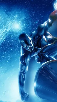 Скачать обои ID: 483137 / Silver Surfer Phone Wallpaper, 720x1280 скачать бесплатно картинки