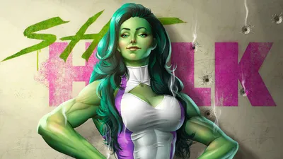 Скачать обои She Hulk Poster картинки