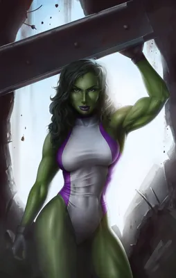 Скачать анимированные обои Marvel She Hulk картинки