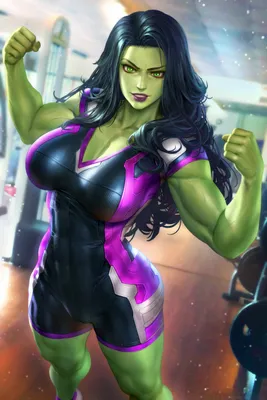 Обои She Hulk, Marvel Comics, 2d, Произведение искусства картинки