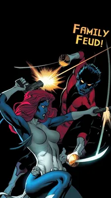 Скачать бесплатно обои ID: 452432 / Comics Amazing X-Men Phone Wallpaper, Nightcrawler (Marvel Comics), Mystique (Marvel Comics), 720x1280 скачать бесплатно картинки