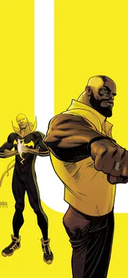 Скачать Power Man Iron Fist Marvel Iphone X Wallpaper картинки