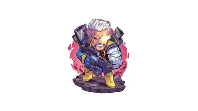 Cable Marvel Superhero Minimal 4k, HD Superheroes, 4k обои, изображения, фоны, фото и картинки картинки