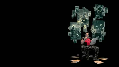 ID обоев: 136573 / Punisher, The Punisher, Frank Castle, Marvel Comics, комиксы, череп, произведение искусства, простой фон скачать бесплатно картинки