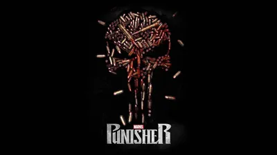 Скачать Bullet Skull Netflix Marvel Punisher Плакат Обои | Обои .com картинки
