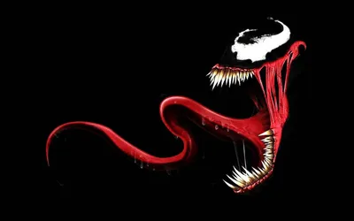 Скачать минималистичные обои Marvel Venom картинки