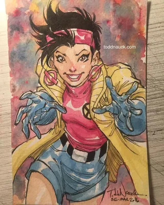 Тодд Наук в Instagram: «#Jubilee #XMen #XMen92 #watercolor #watercolors #watercolour #Marvel» | Комиксы Marvel, Marvel, Комиксы Dibujos картинки