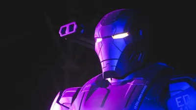 War Machine Neon Marvel Superheroes Темный фон 5K — Eyecandy для вашего XFCE-Desktop — xfce-look.org картинки