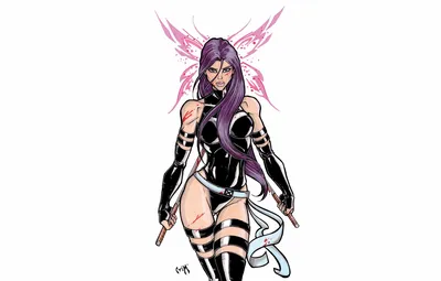 Обои X-Men, Marvel, X-Men, Psylocke, Псайлок картинки на рабочий стол, раздел фантастика - скачать картинки