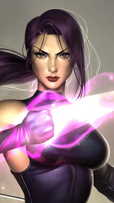 Скачать обои ID: 393978 / Comics Psylocke Phone Wallpaper, Purple Hair, Blue Eyes, Psylocke (Marvel Comics), 1080x1920 скачать бесплатно картинки