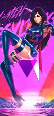 psylocke fortnite iPhone обои скачать бесплатно картинки