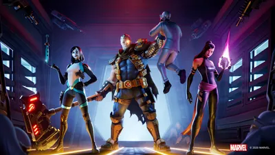 Кейбл, Псайлок и Домино присоединяются к Дэдпулу в Fortnite — X-Force! картинки