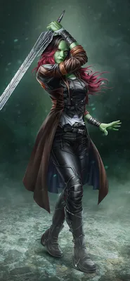 1125x2436 Gamora Artwork Iphone XS,Iphone 10,Iphone X HD 4k обои, изображения, фоны, фото и картинки картинки