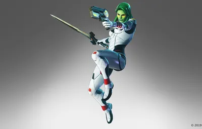 Обои девушка, пистолет, оружие, меч, marvel, ассасин, гамора, черный орден, marvel Ultimate Alliance 3 картинки на рабочий стол, раздел игры - скачать картинки
